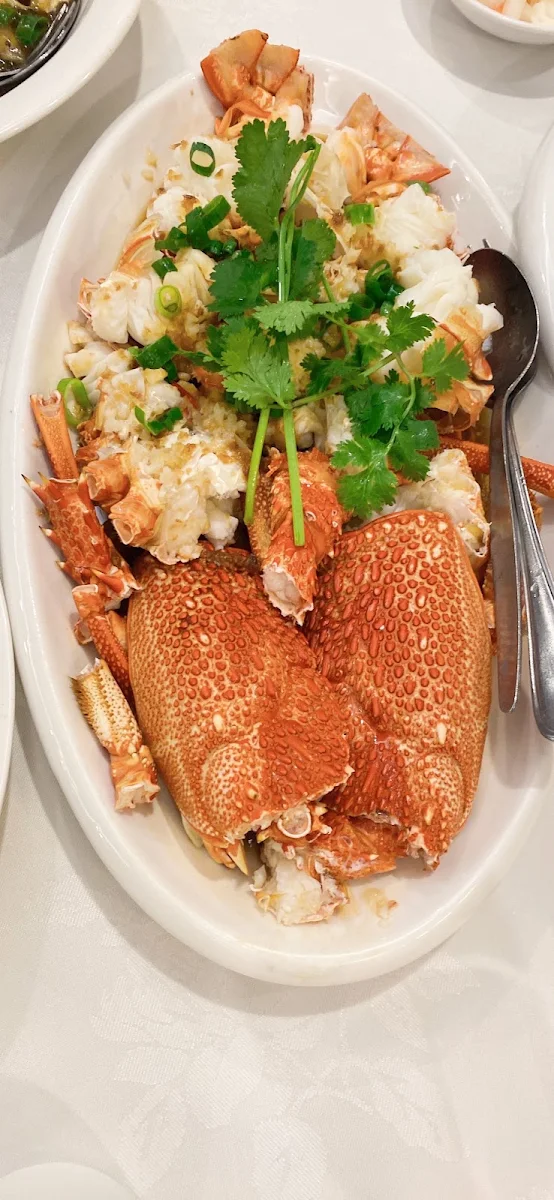Steamed Lobster with Garlic Sauce