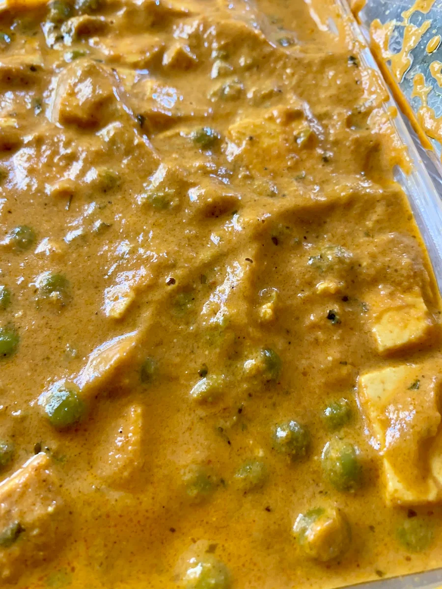 Mattar Paneer, Thali Contemporary Indian