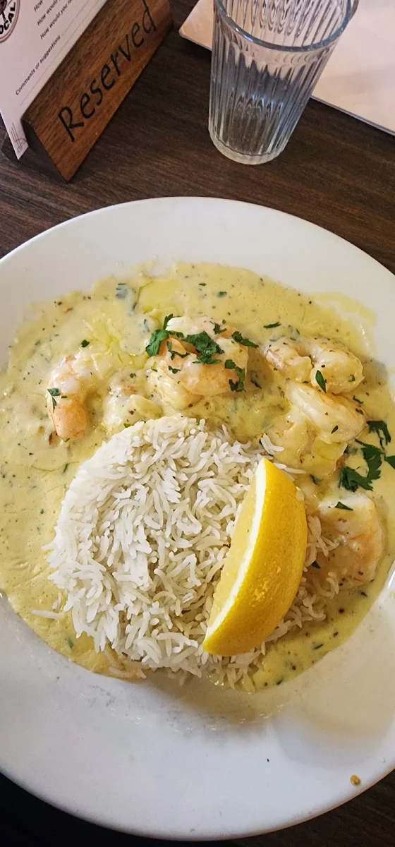 Creamy Garlic Prawns