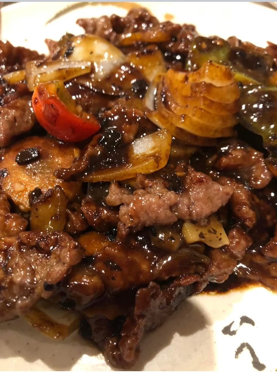 Sliced Beef in Black Bean