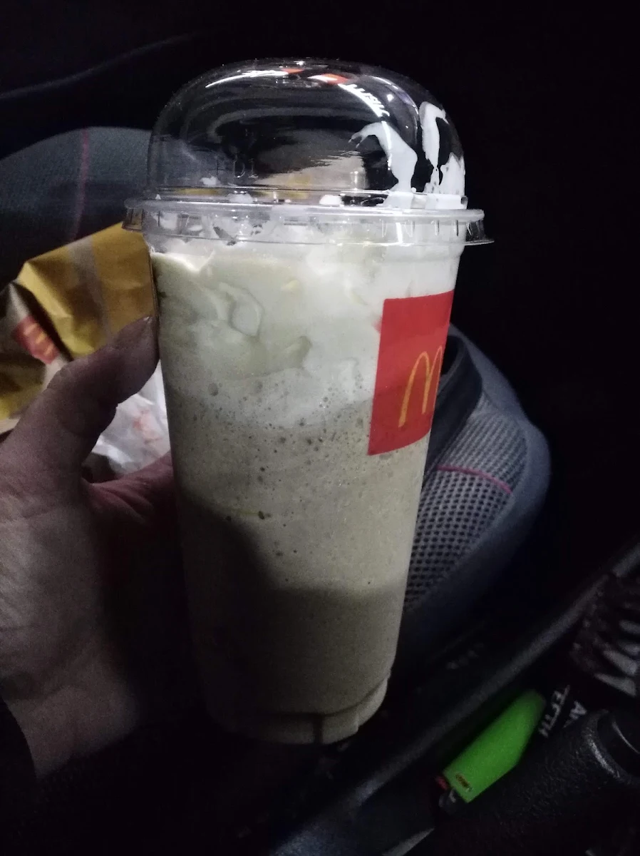 Half Empty Large Coffee Frappe, McDonald's Villawood