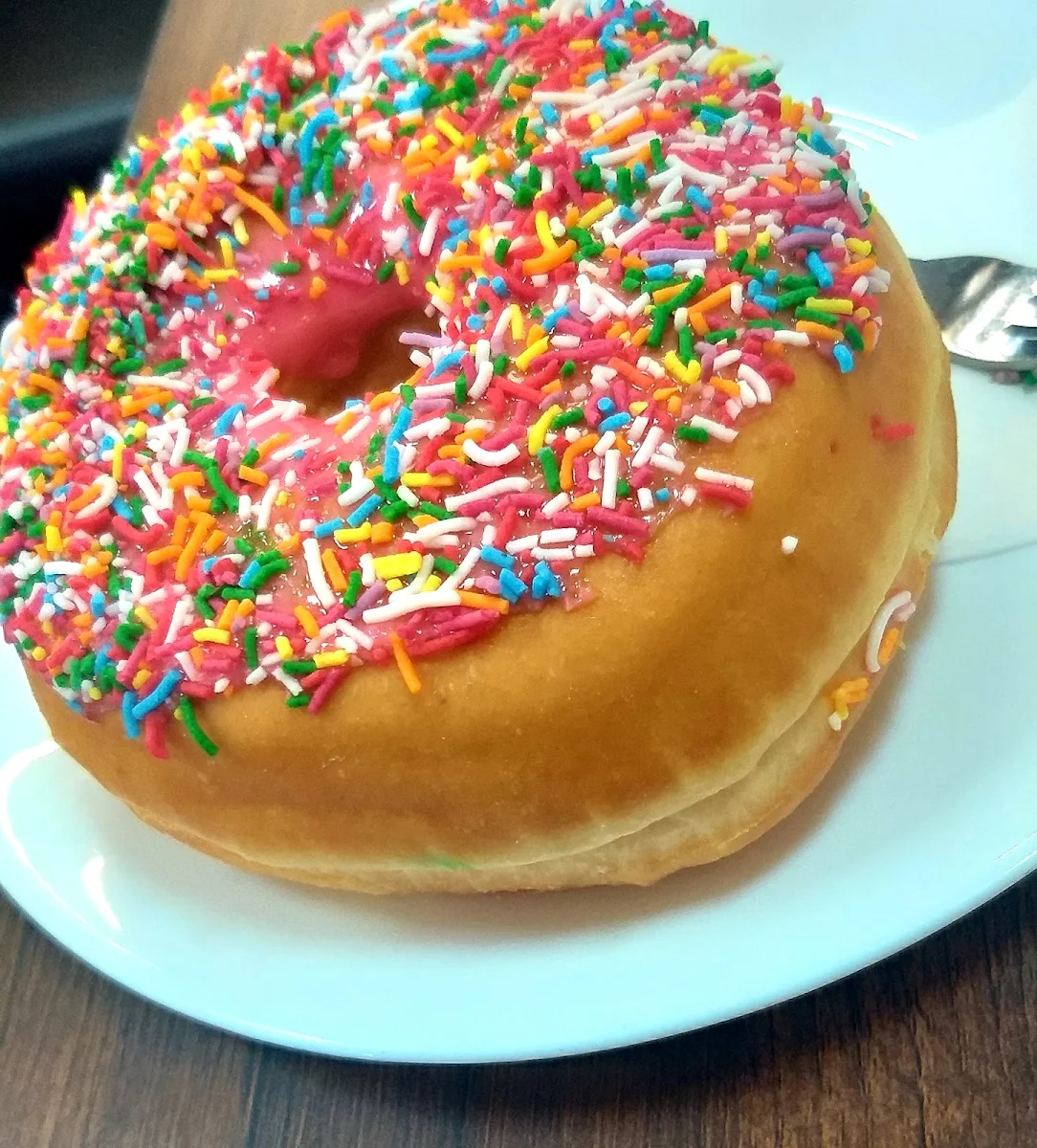 Pink Sprinkle Doughnut