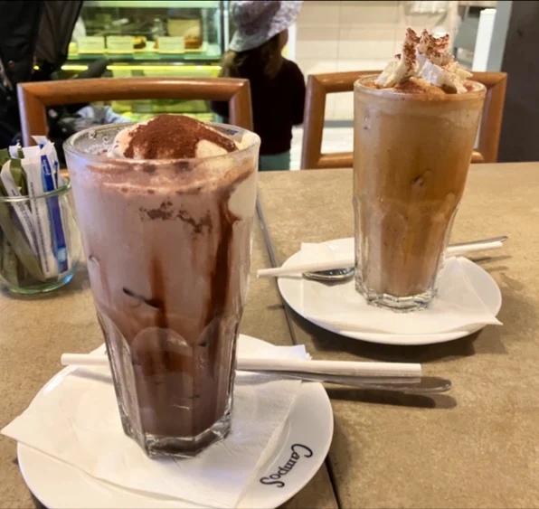 Chocolate Milkshake & Iced Latte