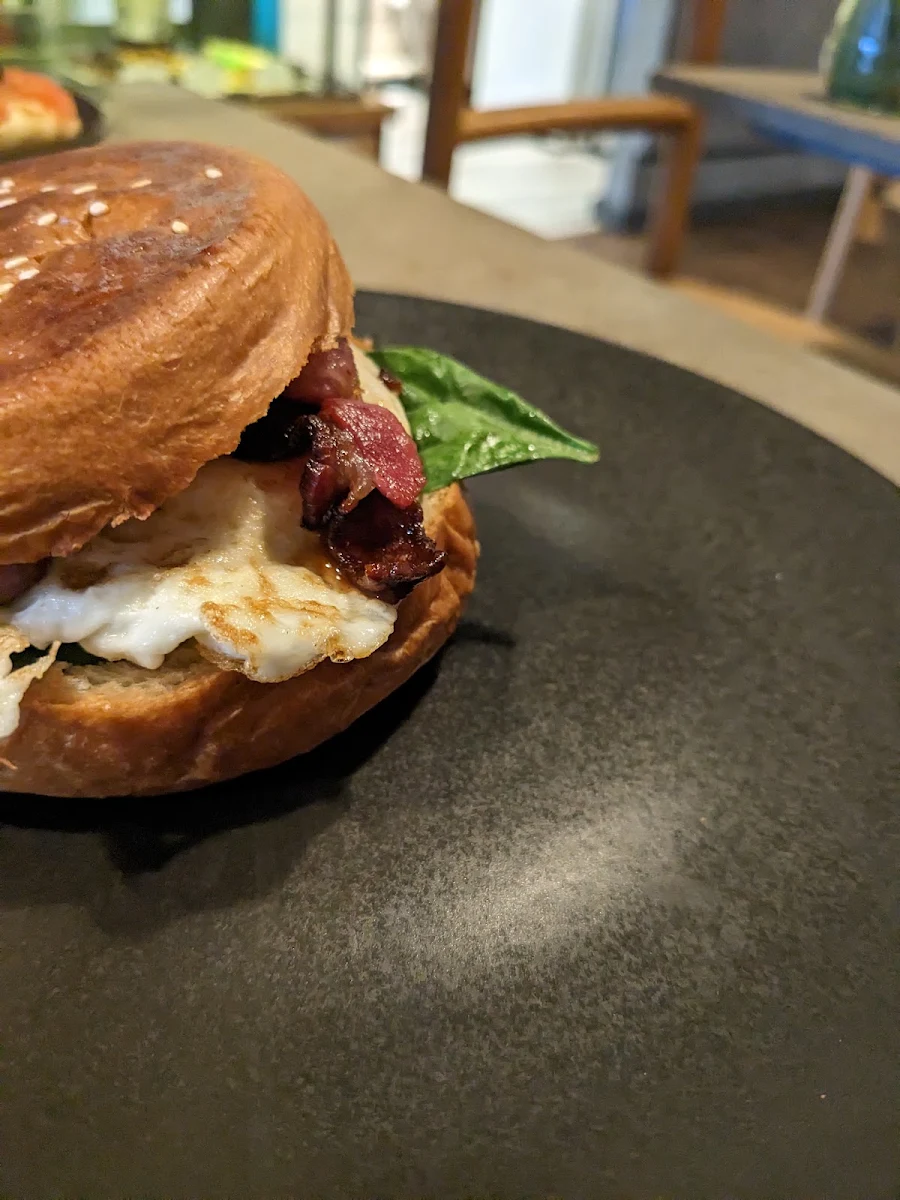 Egg and Bacon Brioche