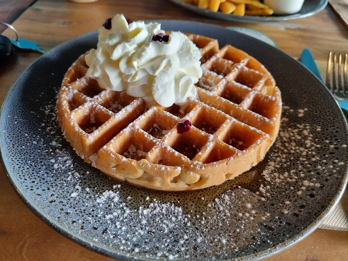 Waffles, Caff on Broadway