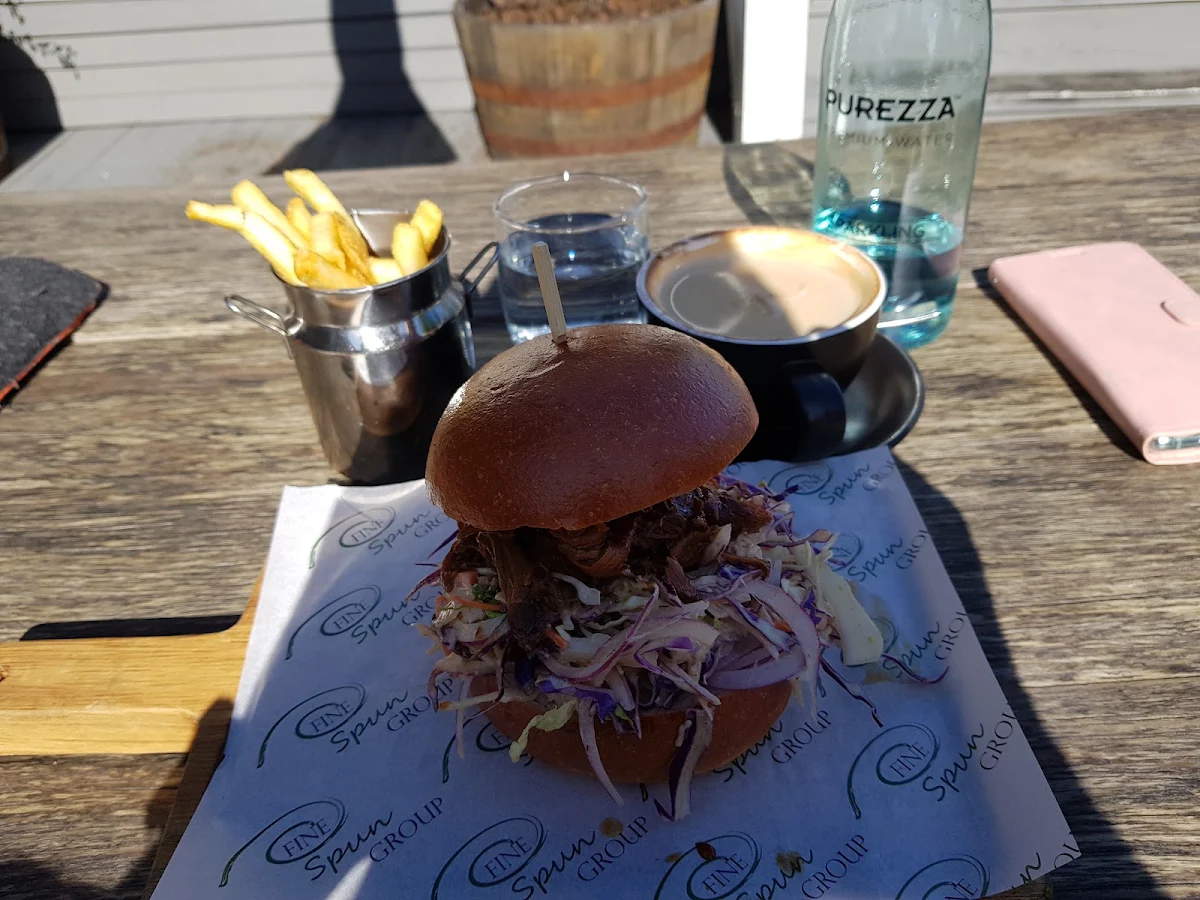 Pulled Pork Burger, Woolshed Kitchen by Fine Spun