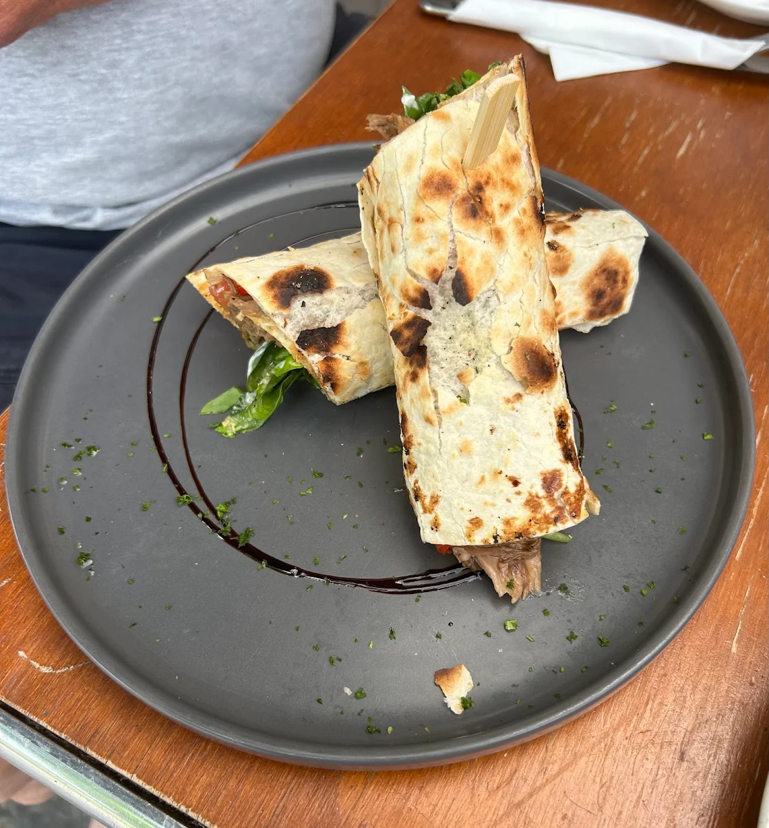 Pulled Lamb Wrap, Bracegirdle's McLaren Vale