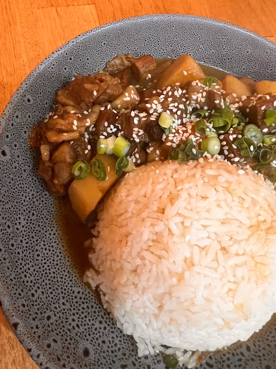 Beef Brisket with Rice, Goo Goo Chicken Woodville