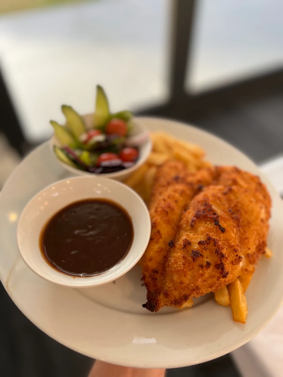 Chicken Schnitzel with Chips and Gravy