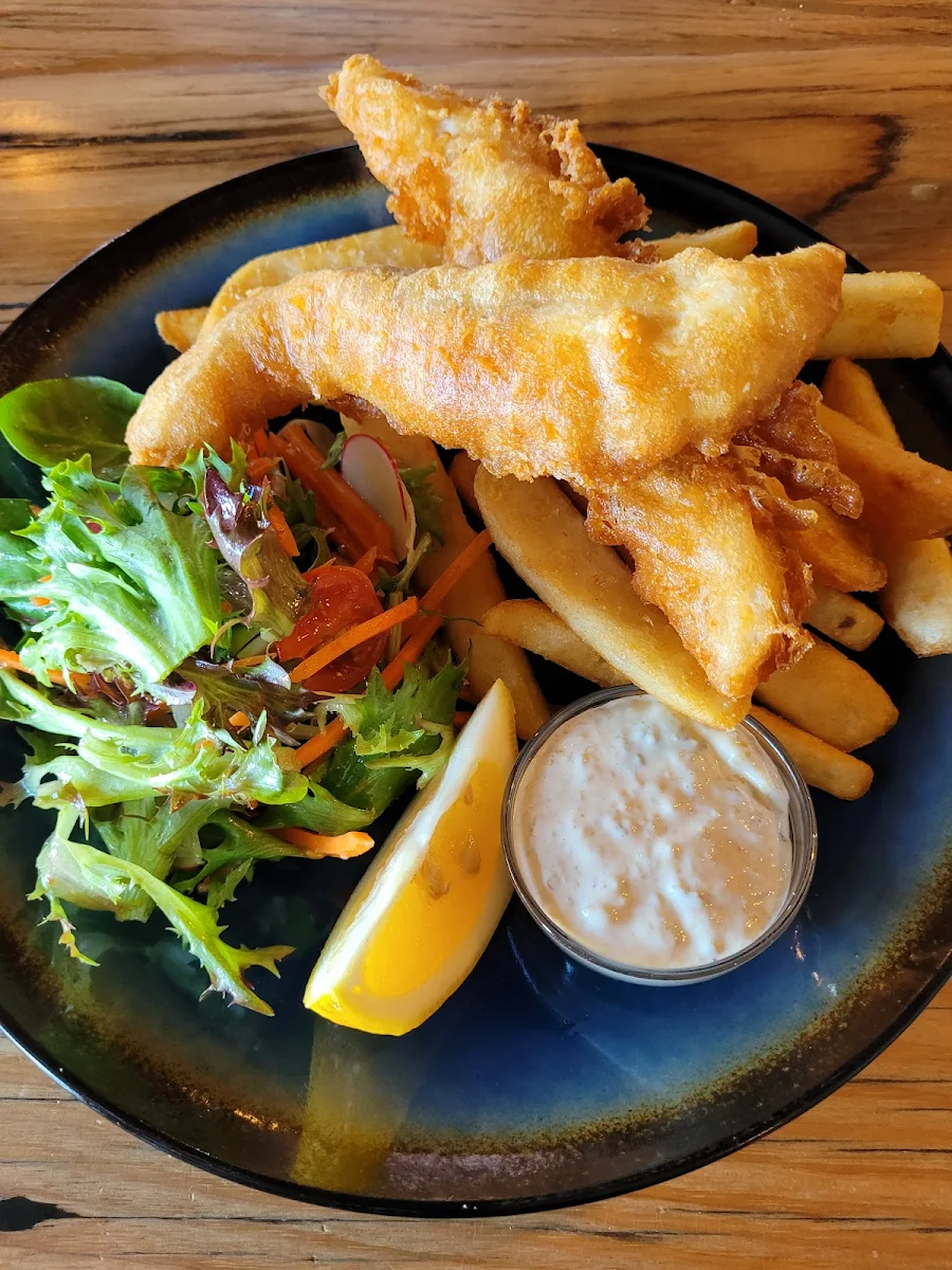 Flake Chips and Salad, Lake Tyers Beach Tavern
