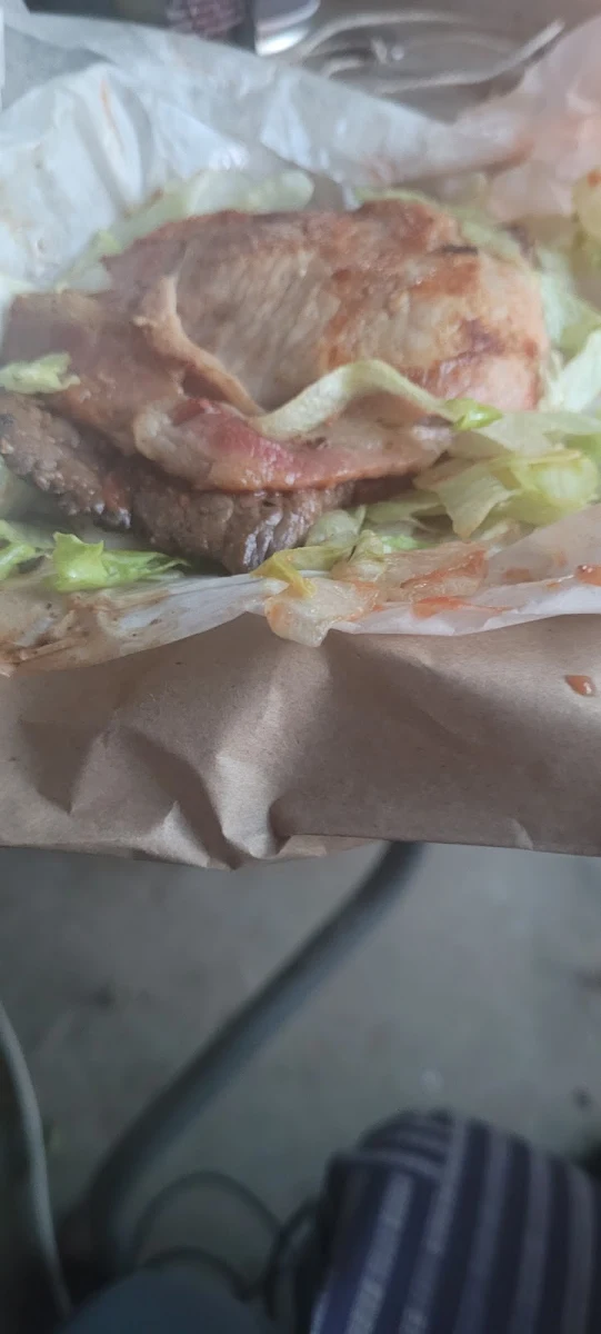 Steak Sandwich with Steak Lettuce Tomato Sauce
