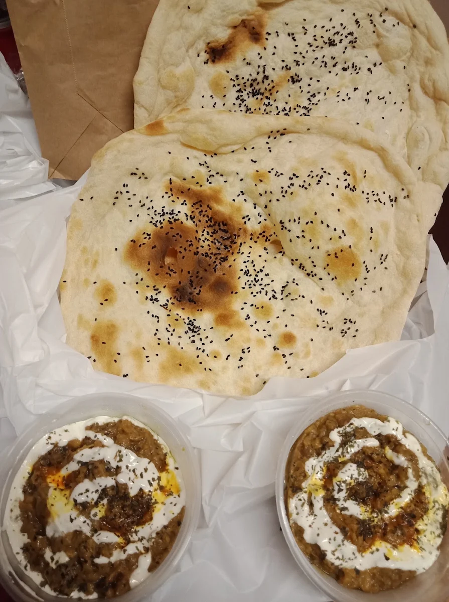Kashek E Bademjan Fried Egg Plant with Walnuts & Fried Onion