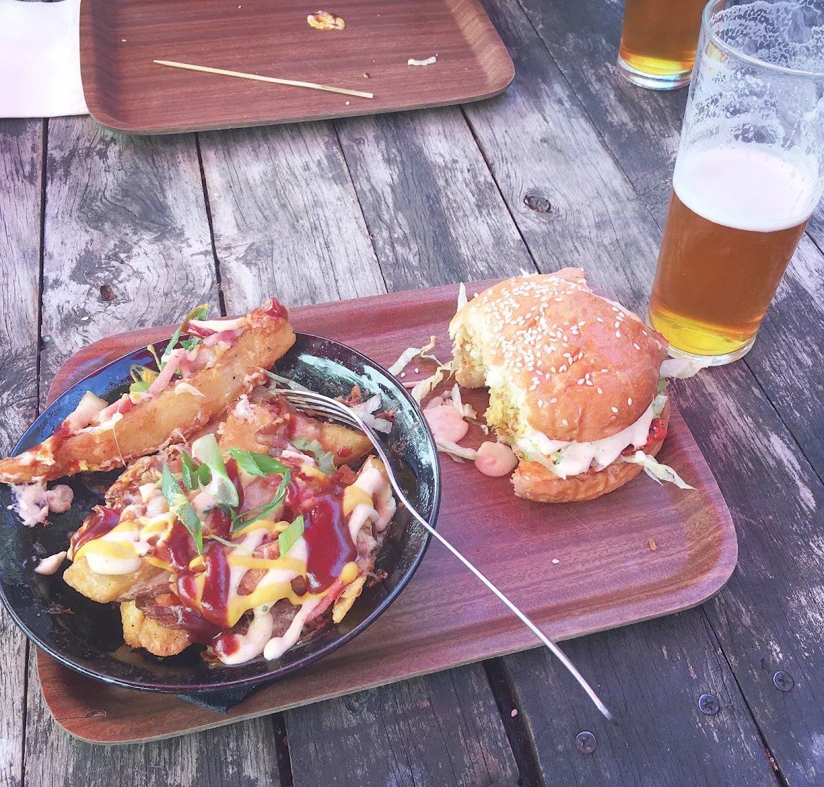 Chickpea Burger, Shady Palms Cafe & Bar