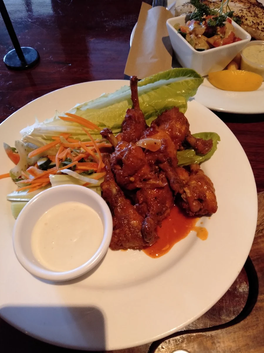 Buffalo Wings with Blue Cheese Dipping Sauce
