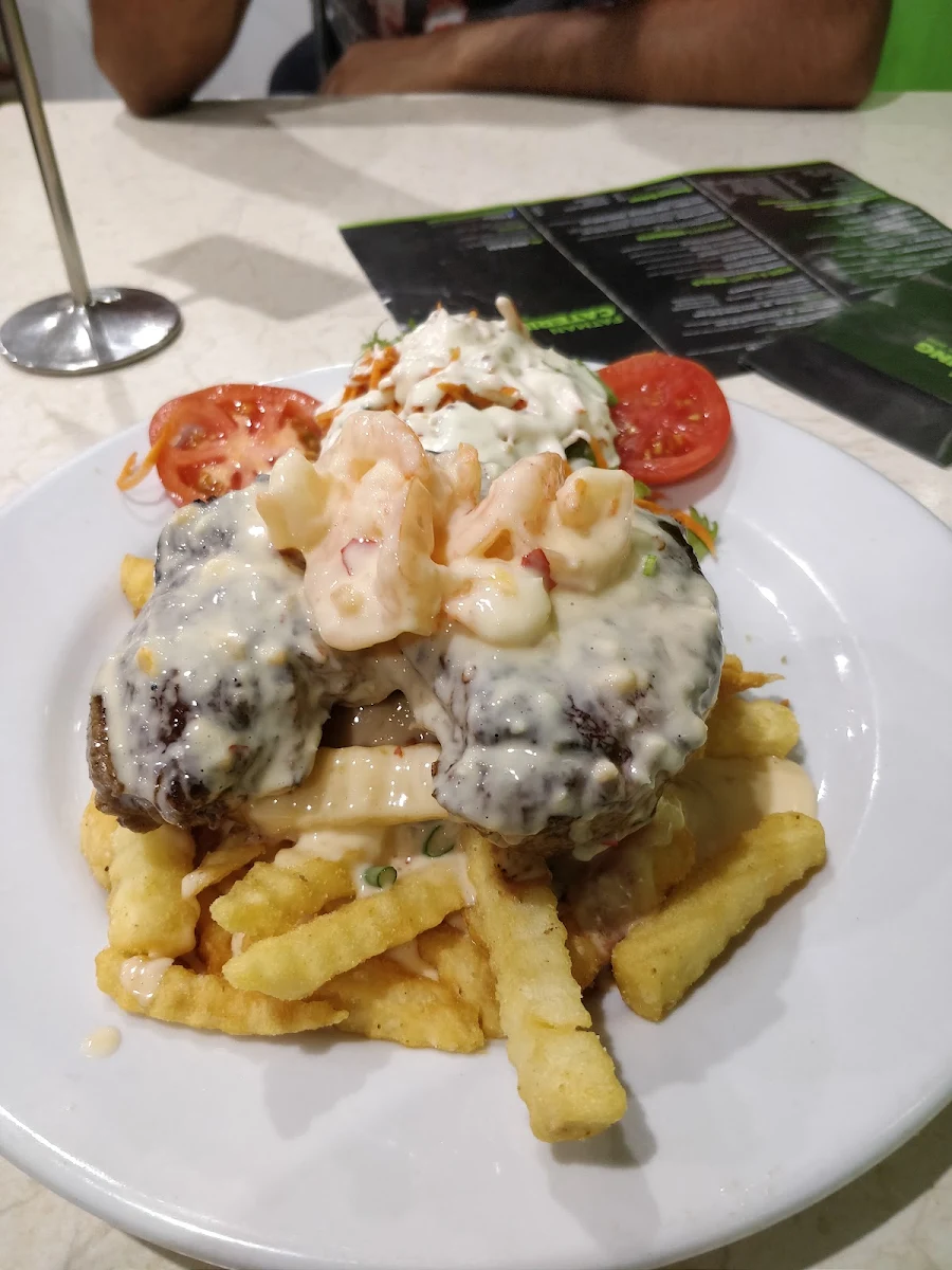 Steak and Prawns, Fatman’s Steakhouse - St Johns Park