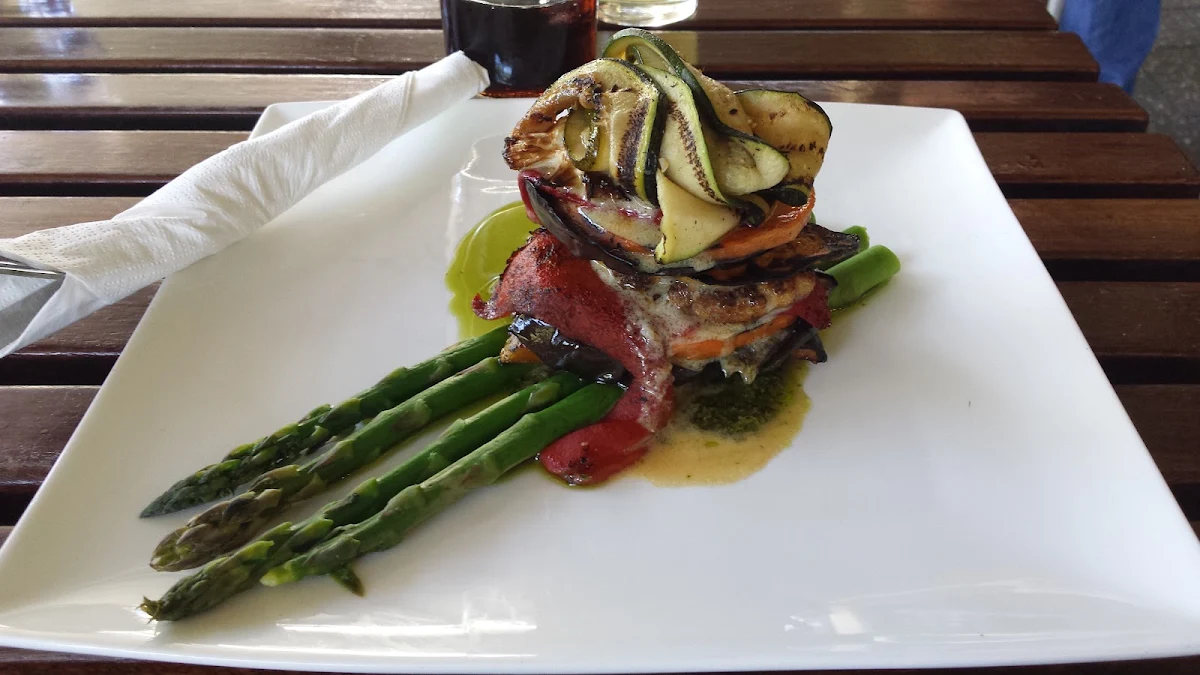 Roasted Vegetable Stack, The Griffins Hotel