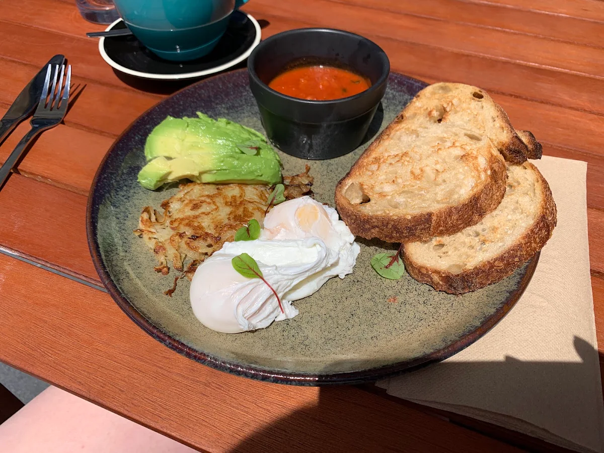 Poached Eggs on Sourdough