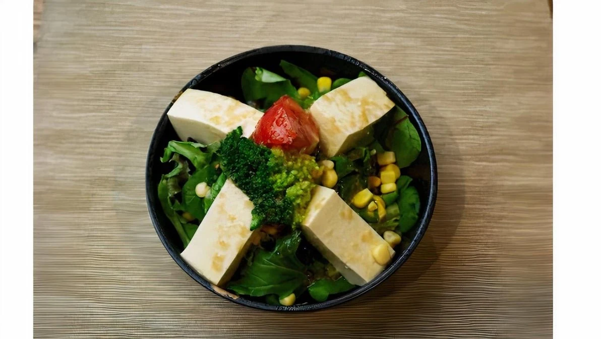 Green Salad with Tofu