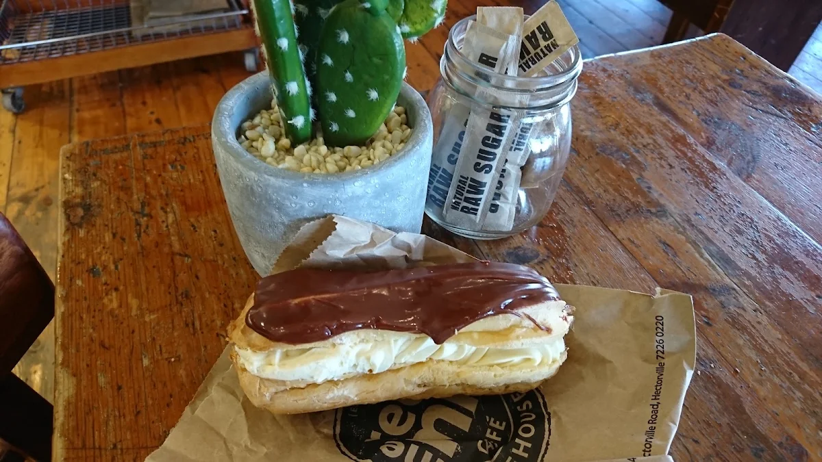 Chocolate Eclair, The Red Mill Bakehouse