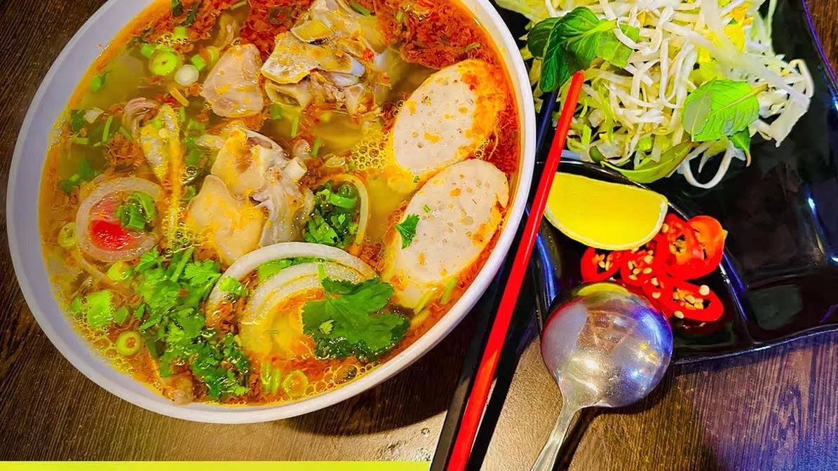 Special Spicy Vegan Noodle Soup Chilli No msg - Bún Huế Chay