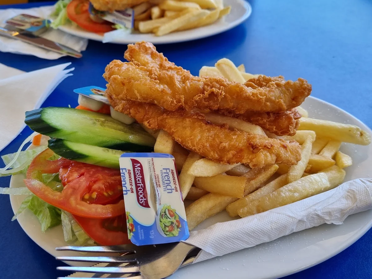 Battered Flathead, Largs Bay Kiosk