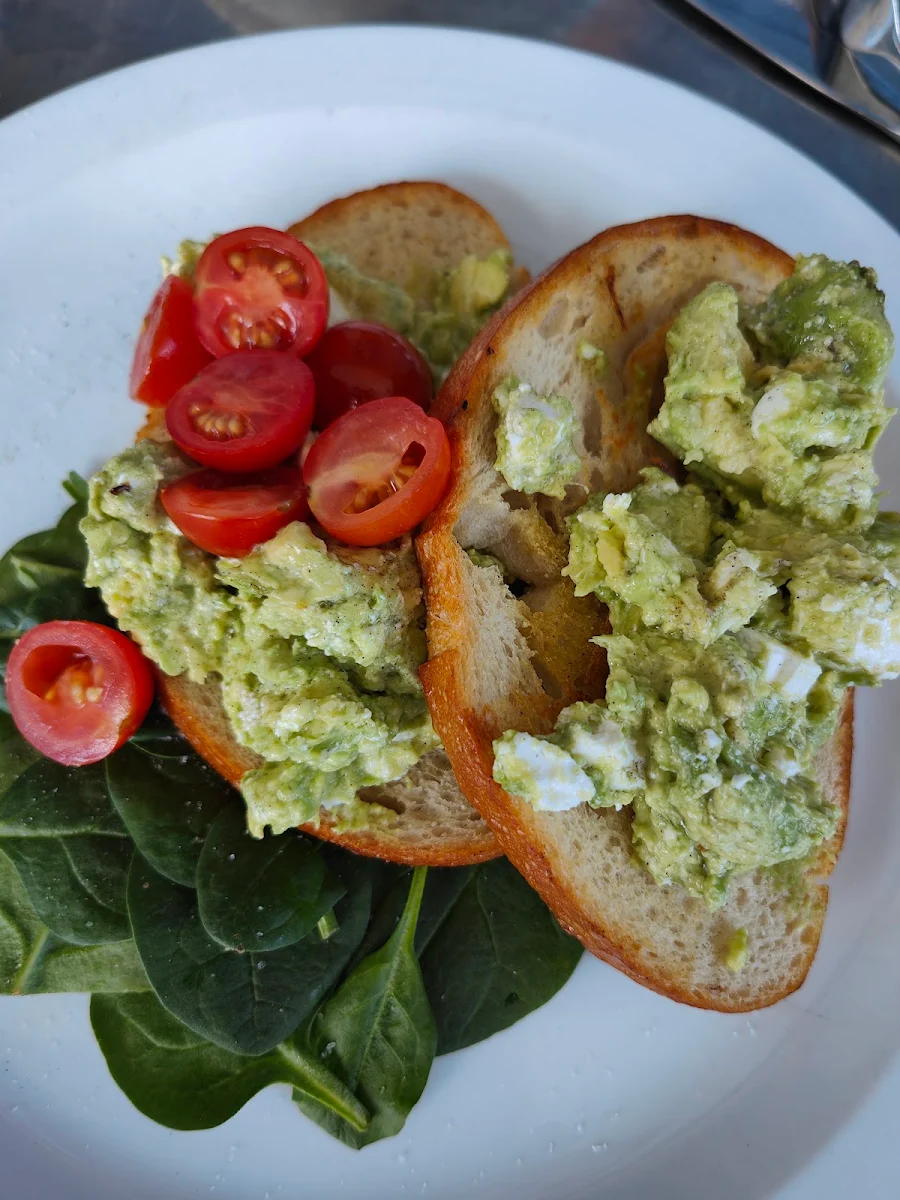 Smashed Avocado with Feta on Sourdough Toast