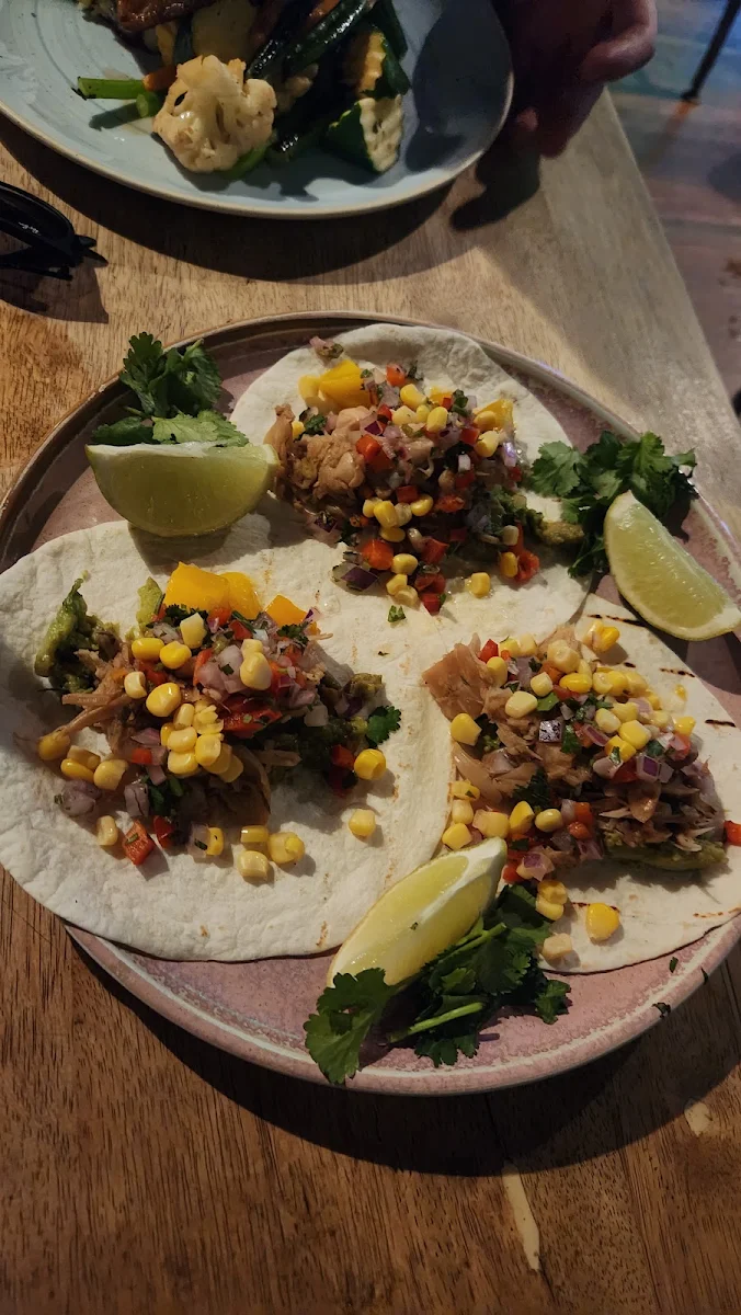 Southern Fried Chicken Tender Tacos Charred Corn