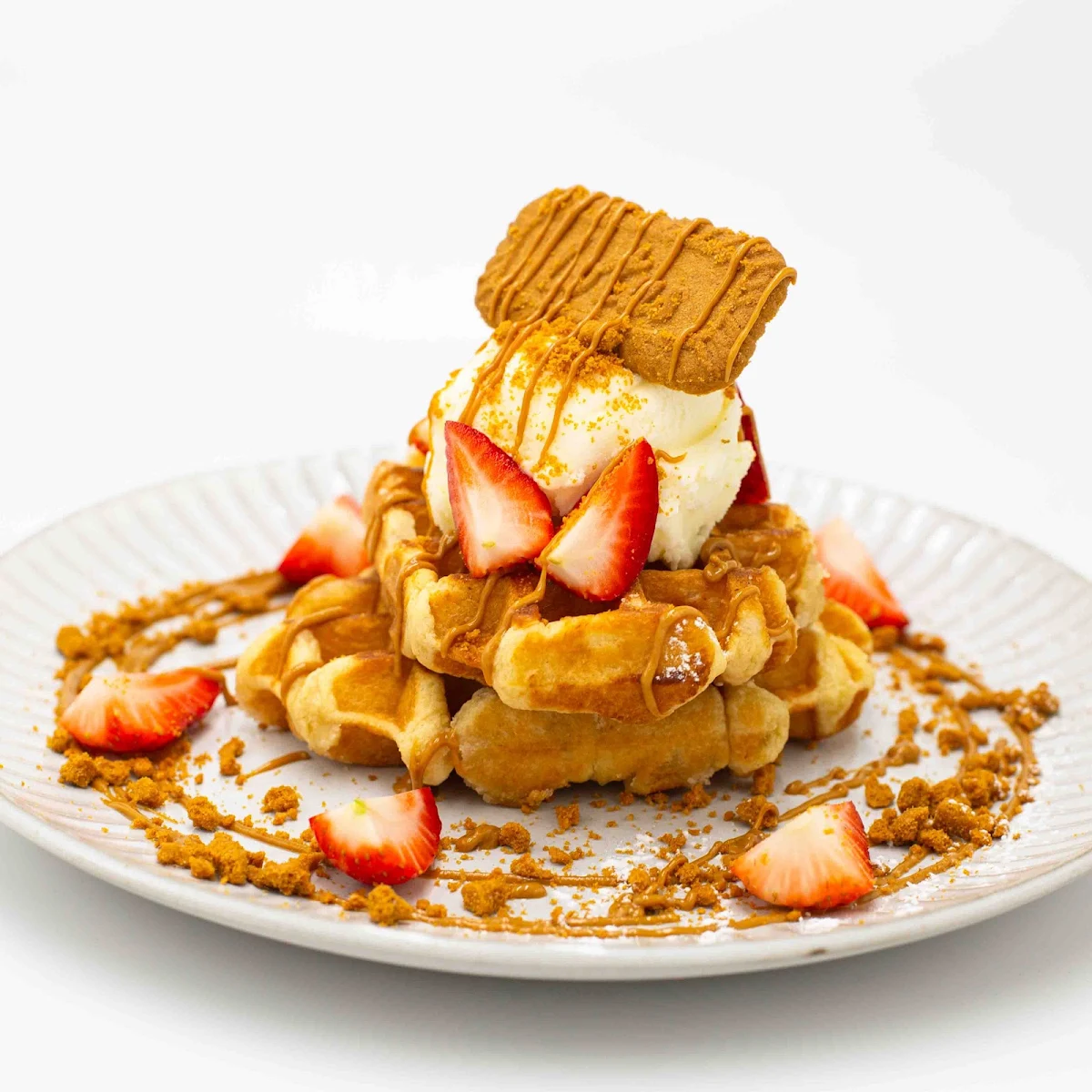 Biscoff Waffles, Kinky Lizard Cafe Maylands