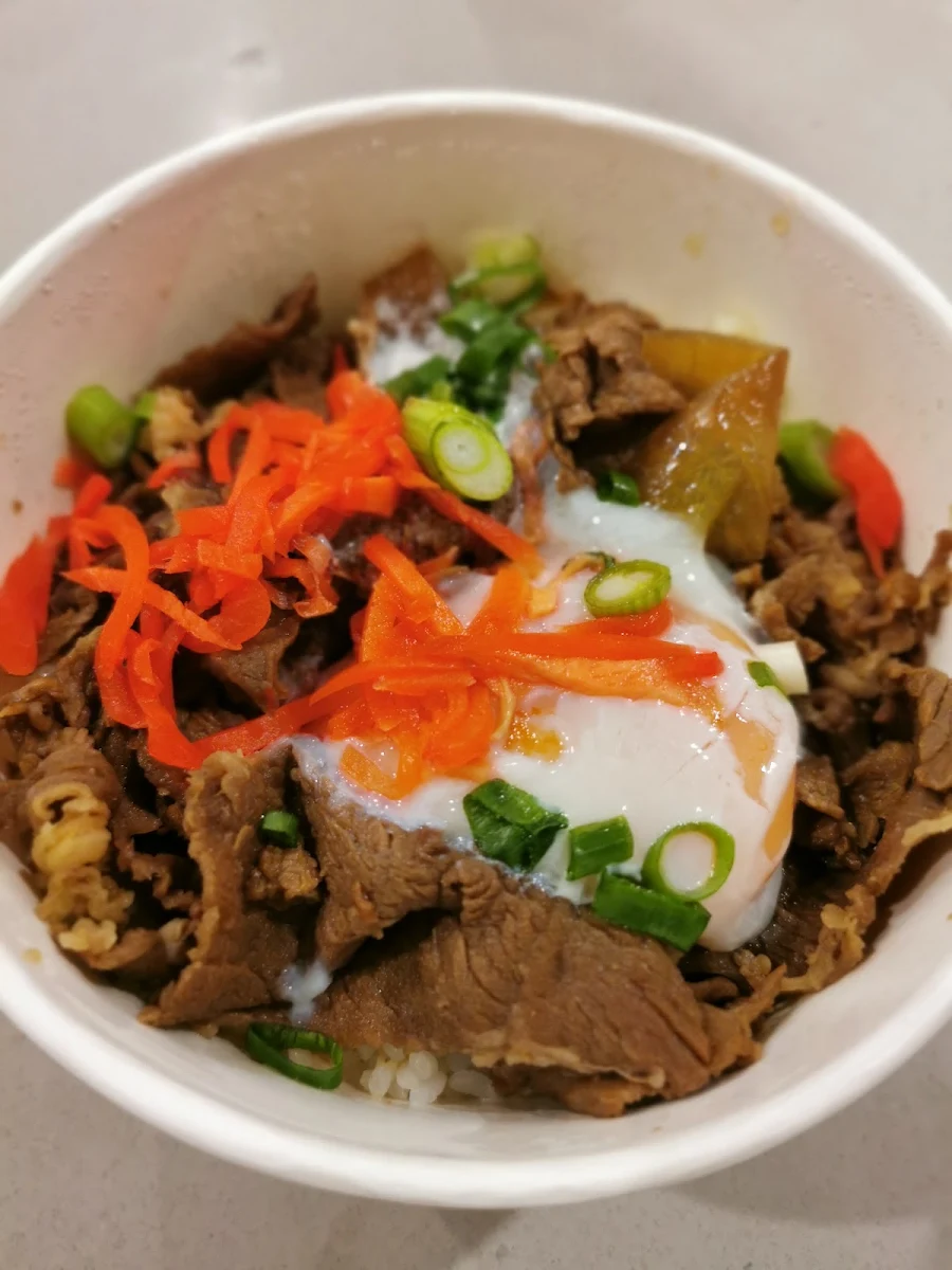 Ox Tongue Don with Egg Spicy Non Spicy