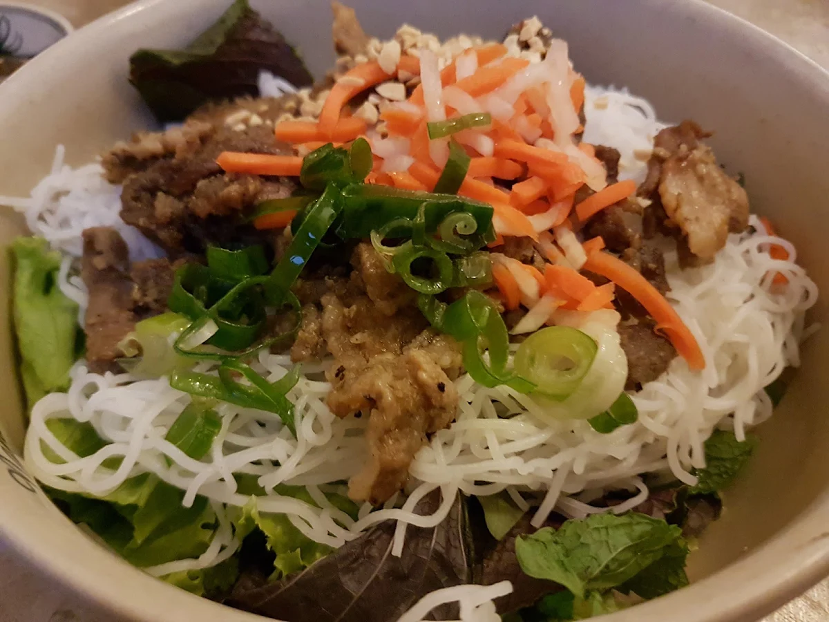 Roasted Pork Vermicelli Salad Bowl