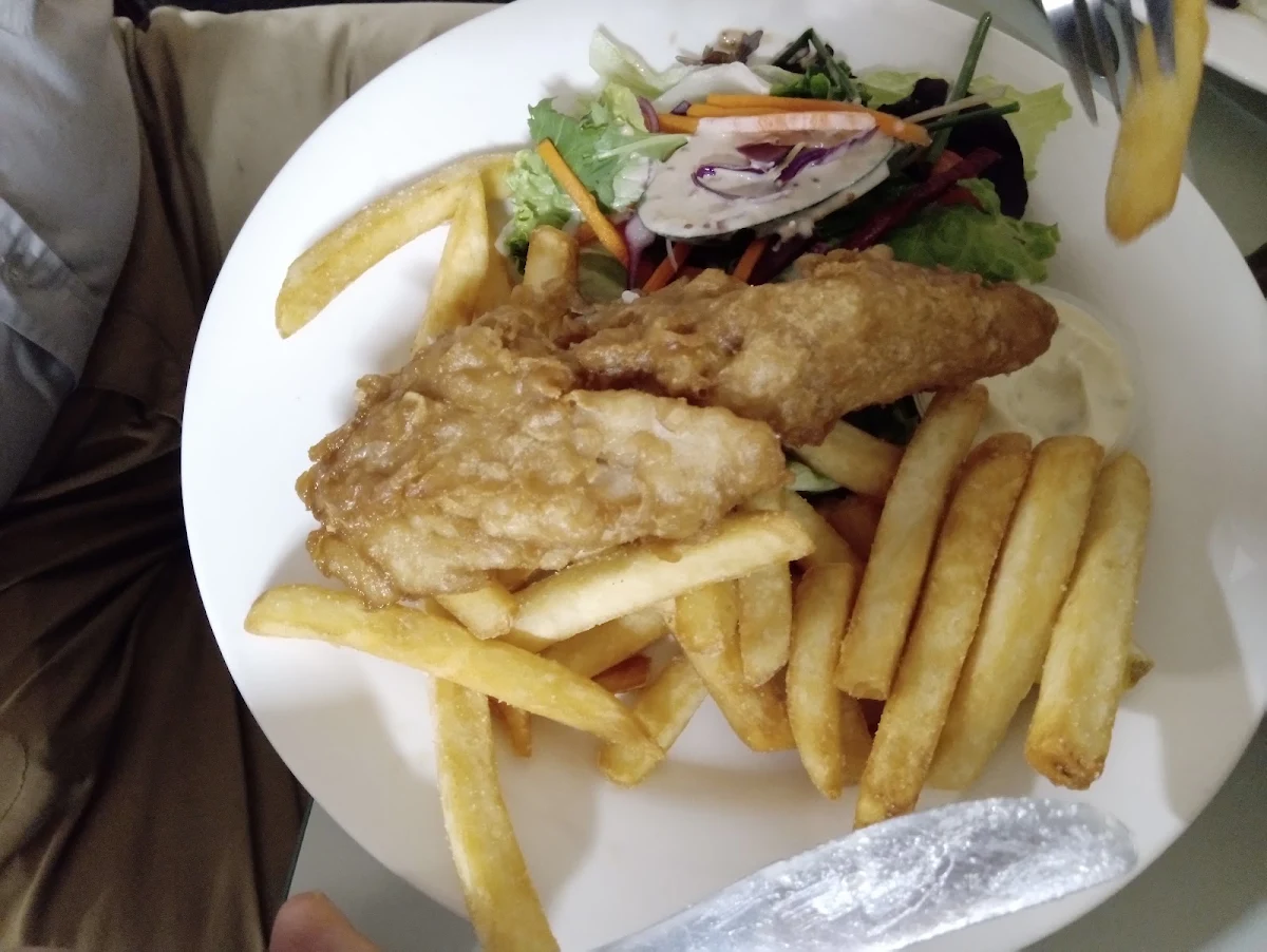Fish and Chips, The Golden Dog Hotel