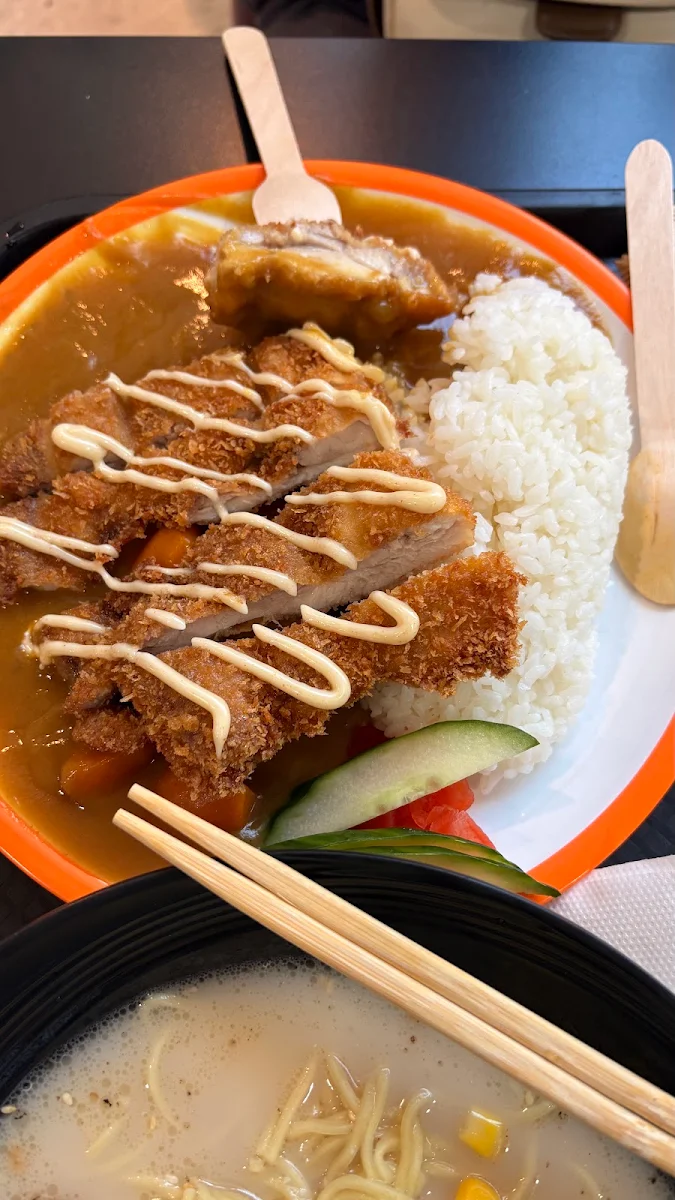 Set Meal Katsu Curry with Rice Coke