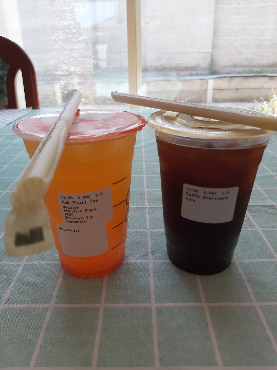 Grapefruit Fruit Tea Cafe Americano
