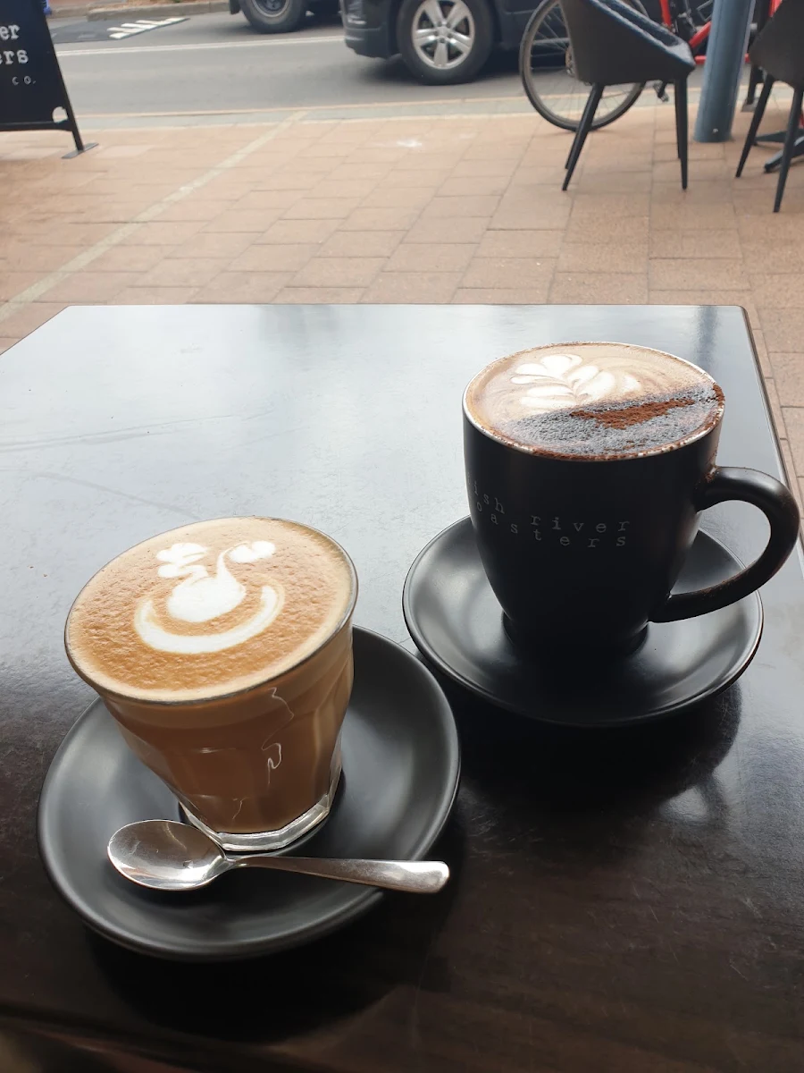 Latté and Soy Cappuccino