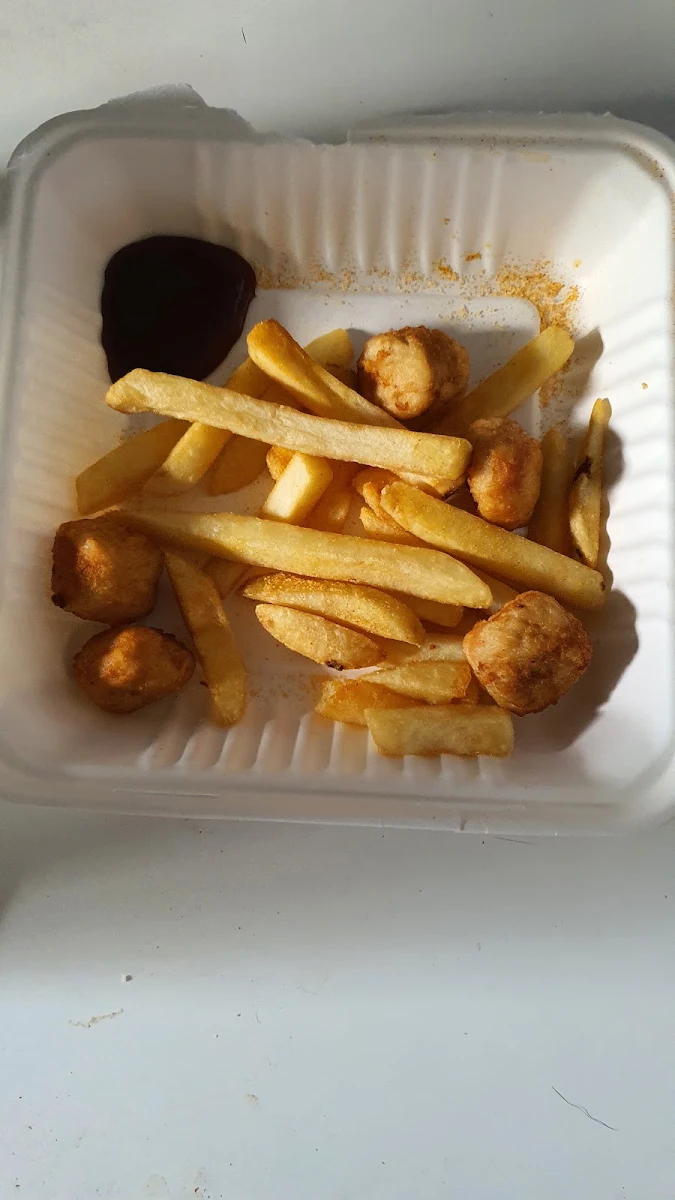 Chips and Chicken Poppers