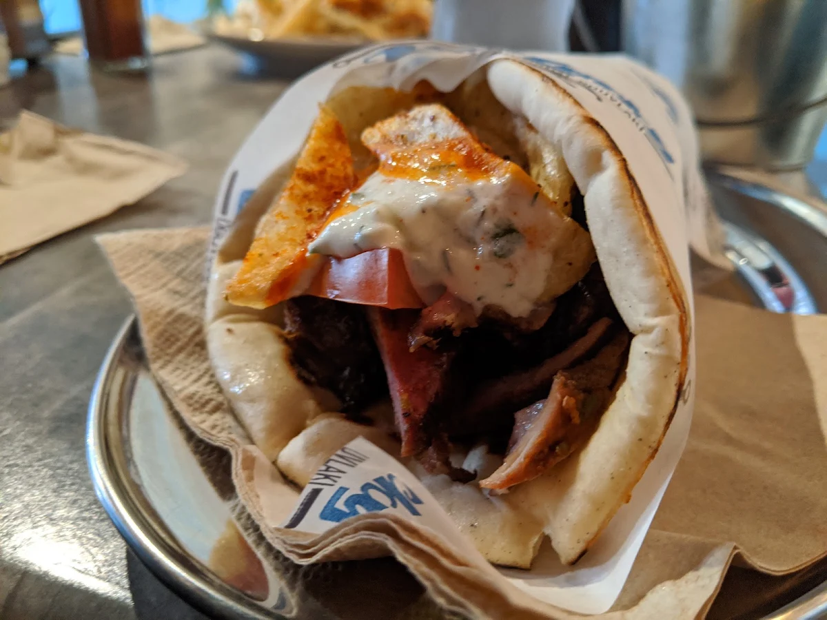 Souvlaki Pita with Lamb
