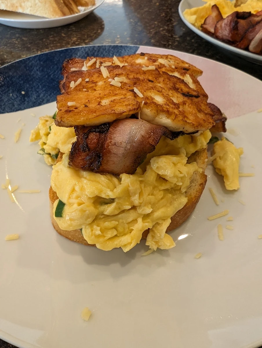 Herb Scrambled Stack, Kadeli Gourmet Deli Cafe