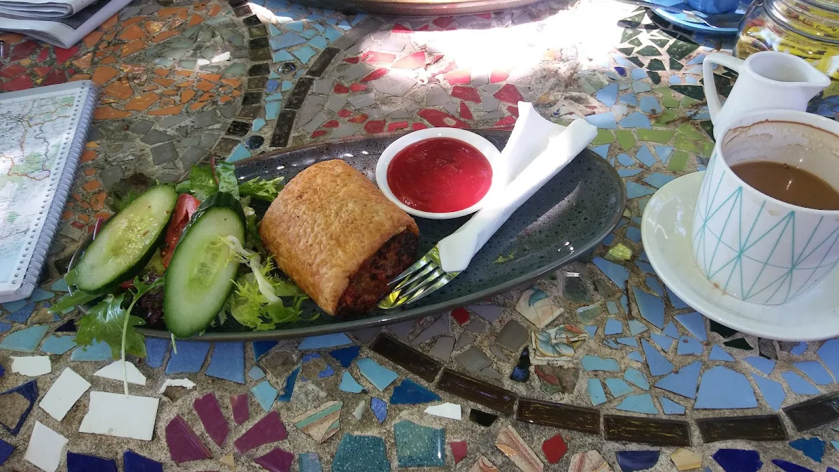House Made Savoury Sausage Roll & Salad