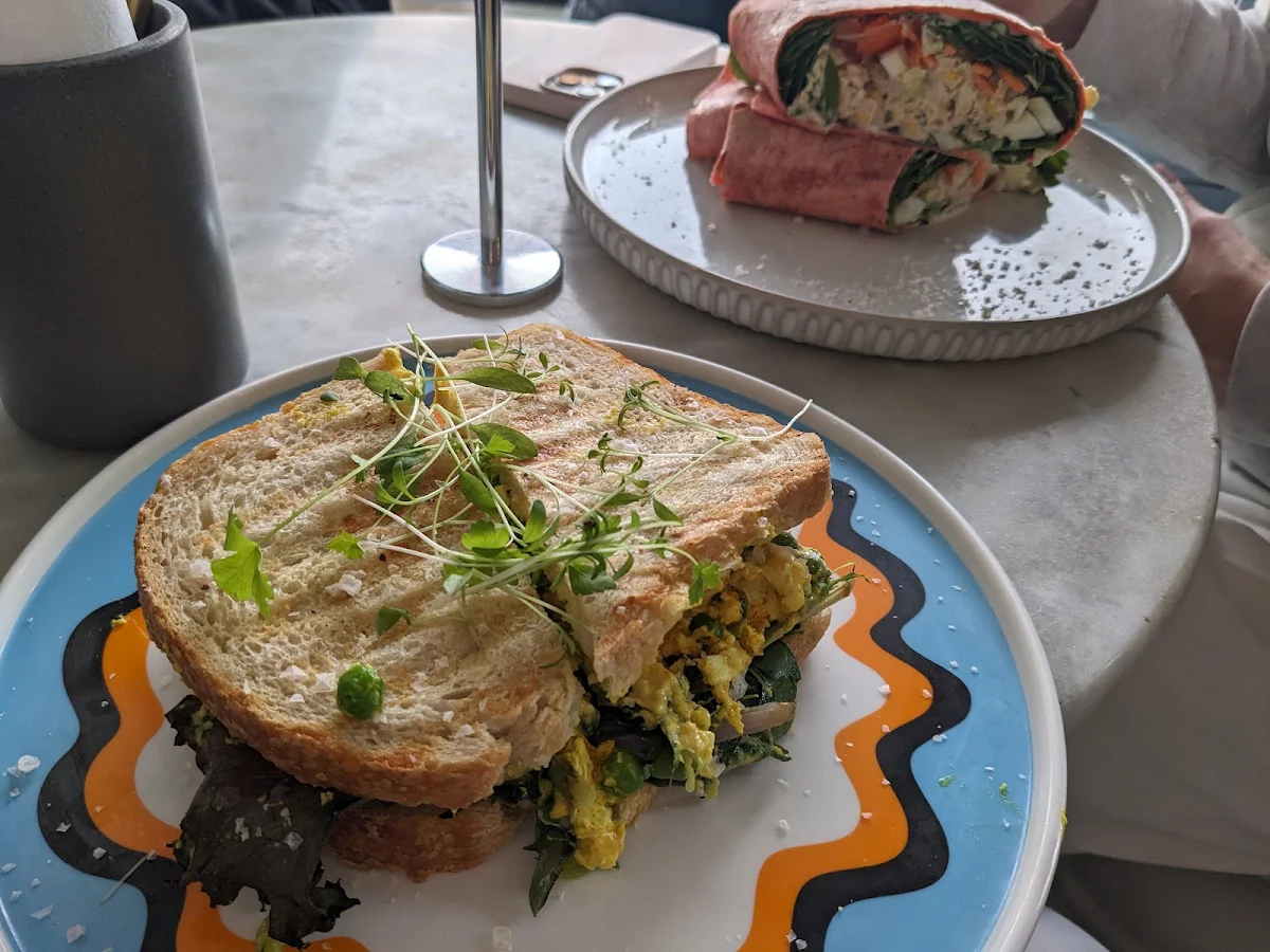 Curried Egg Sandwich and Tuna Wrap