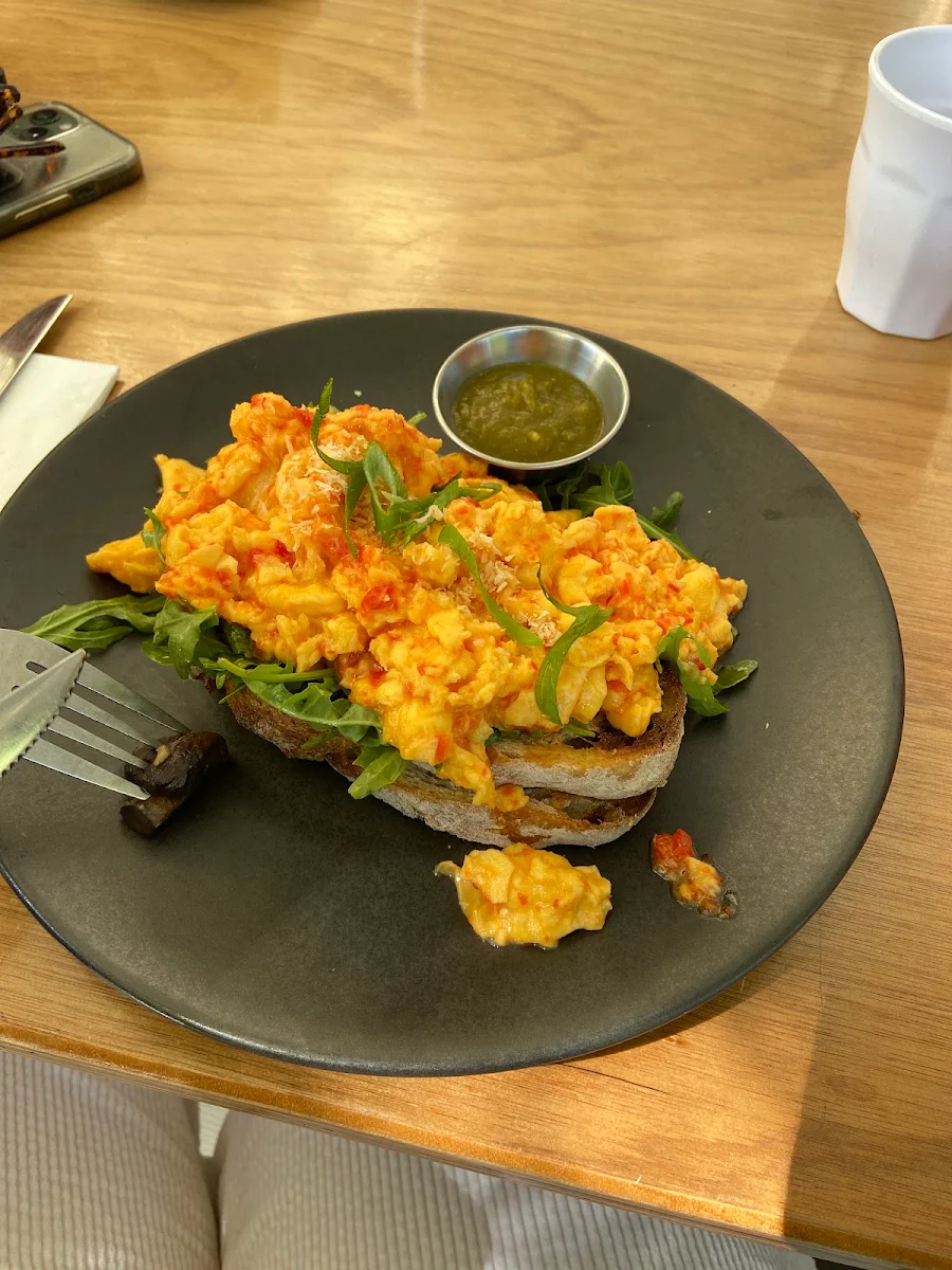 Chilli Scrambled Eggs, The Riverdeck Kitchen