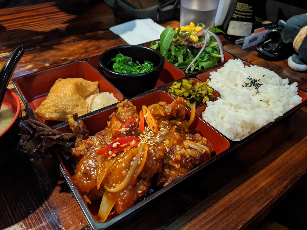 Chilli Karaage Chicken Bento Set