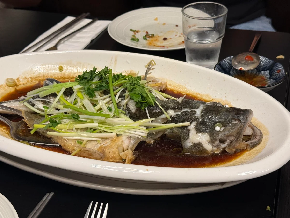 Rockling Fish Fillet with Ginger and Shallot