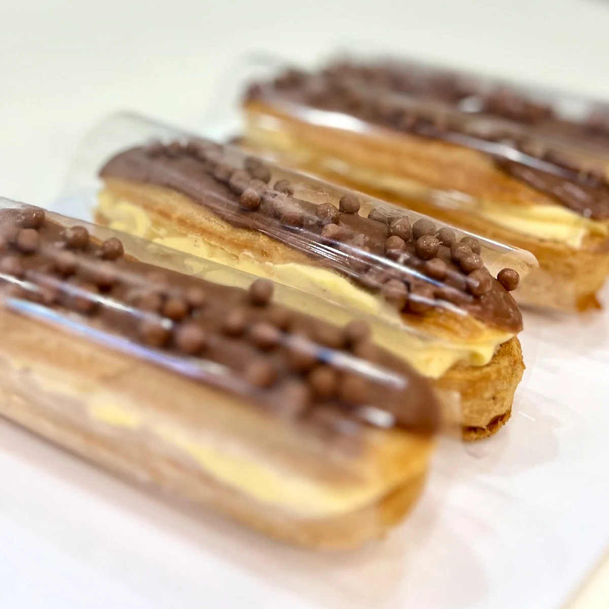 Chocolate Eclair, Oaks Avenue Patisserie & Fine Bakery