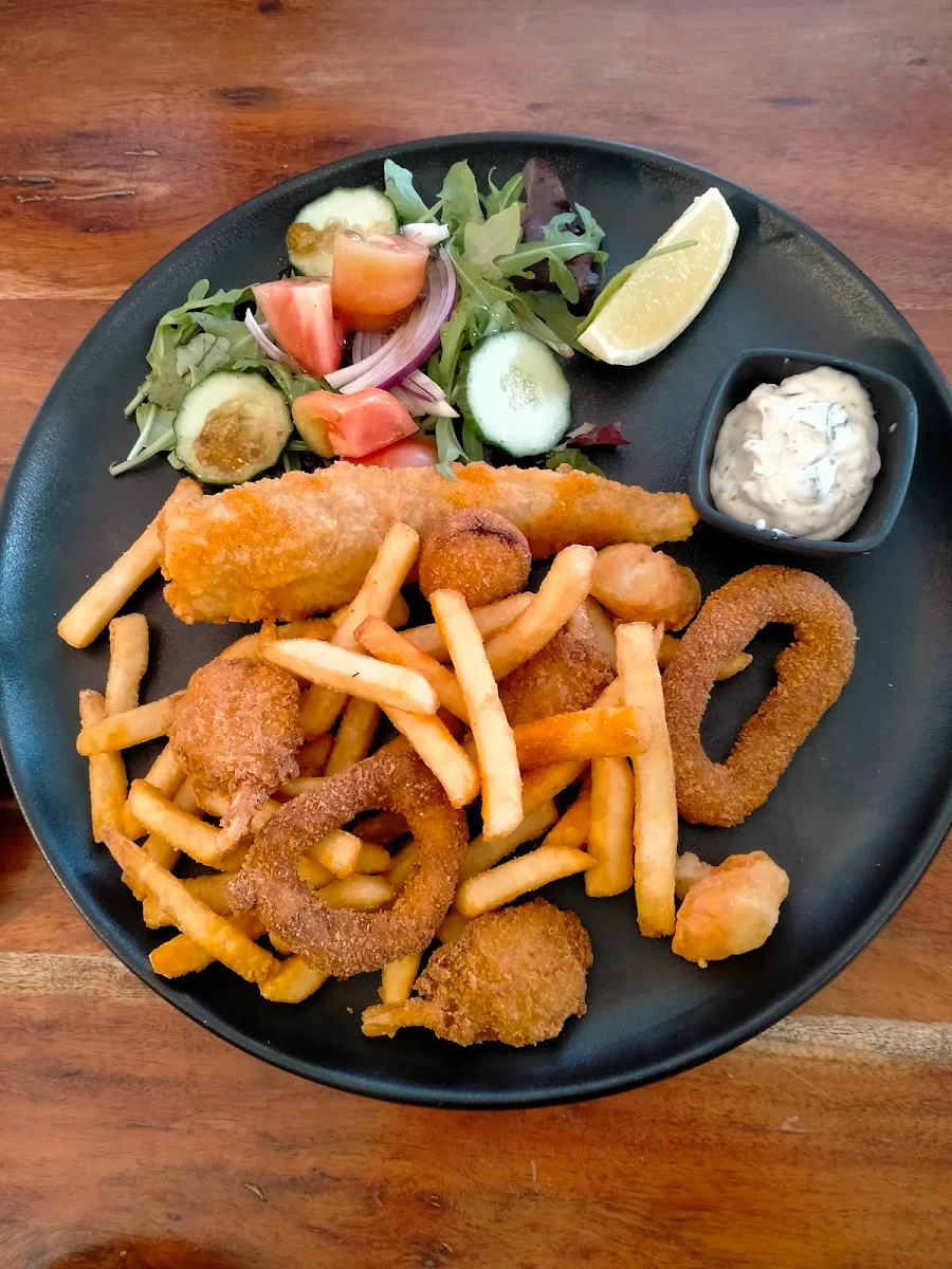 Fish Chips and Salad