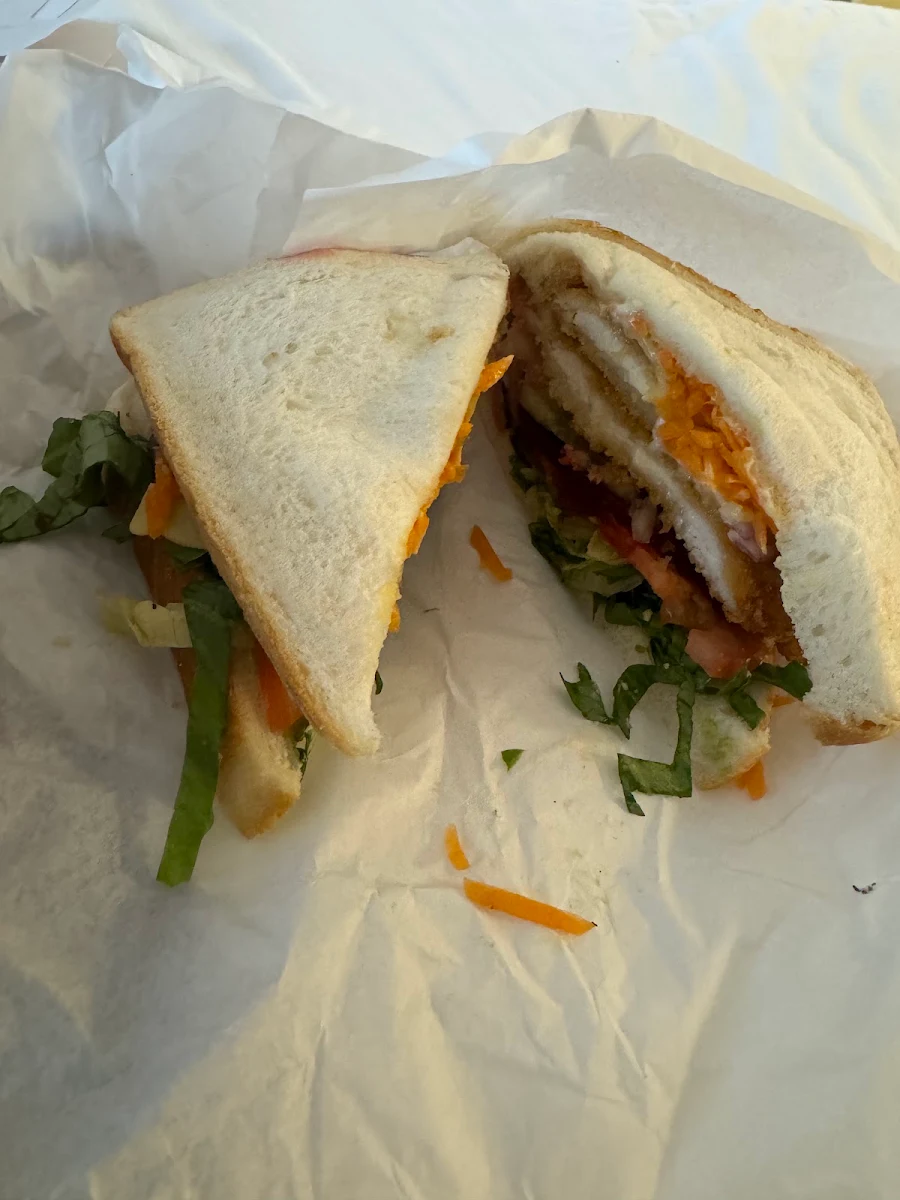 Ham, Cheese and Tomato Sandwich