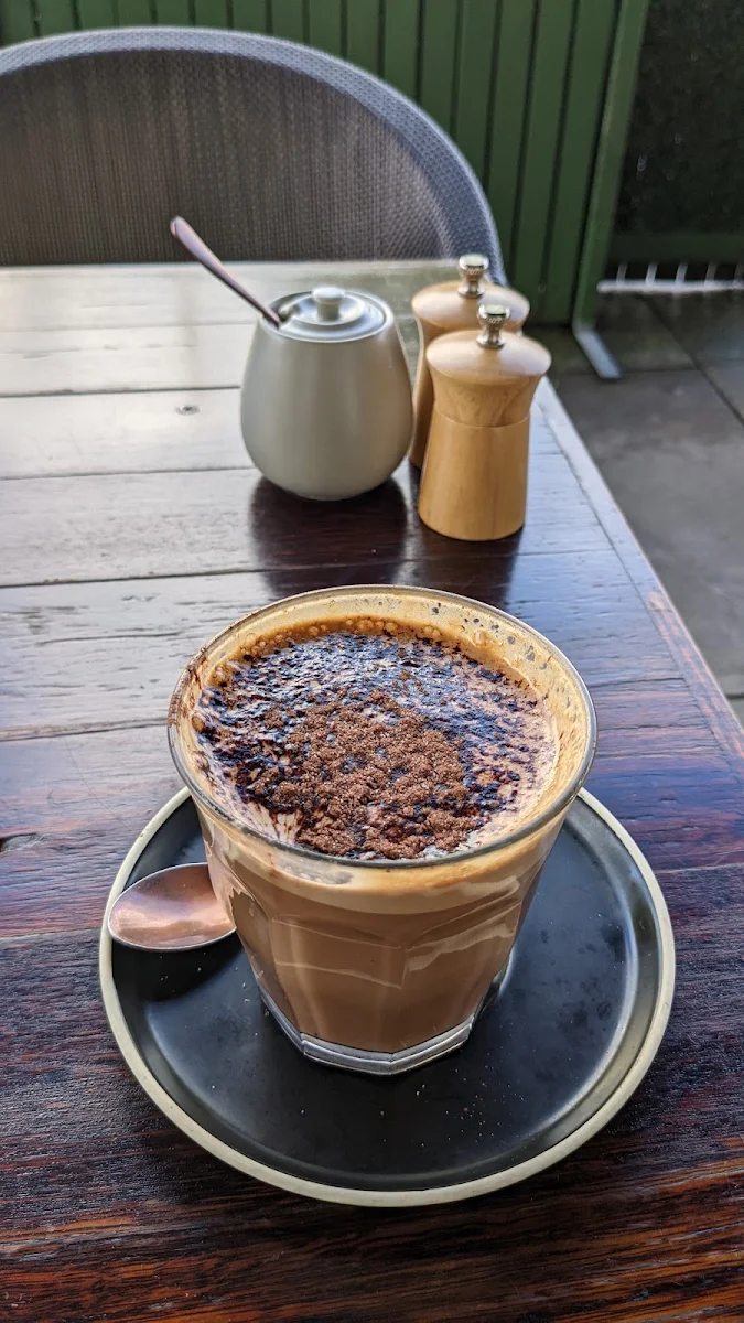 Large Mocha, Hungry Grasshopper Café