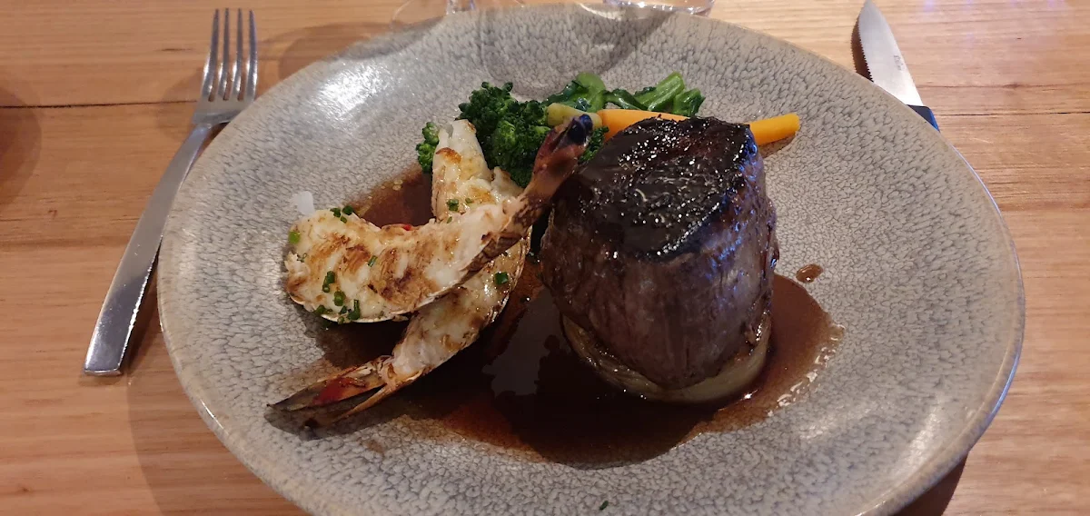Eye Fillet Steak and Crayfish Tail