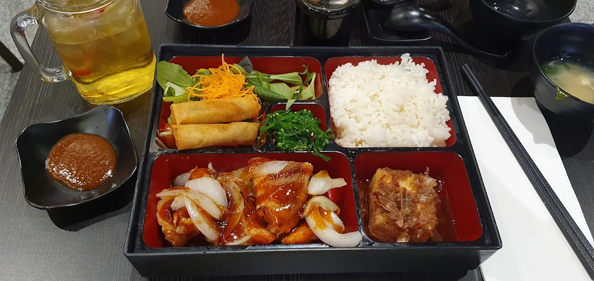 Fried Salmon Bento Box