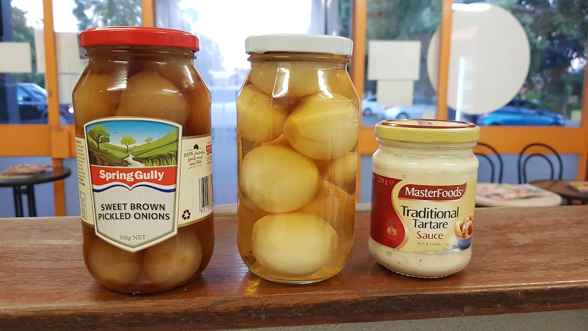 Picled Onions & Tartare Sauce