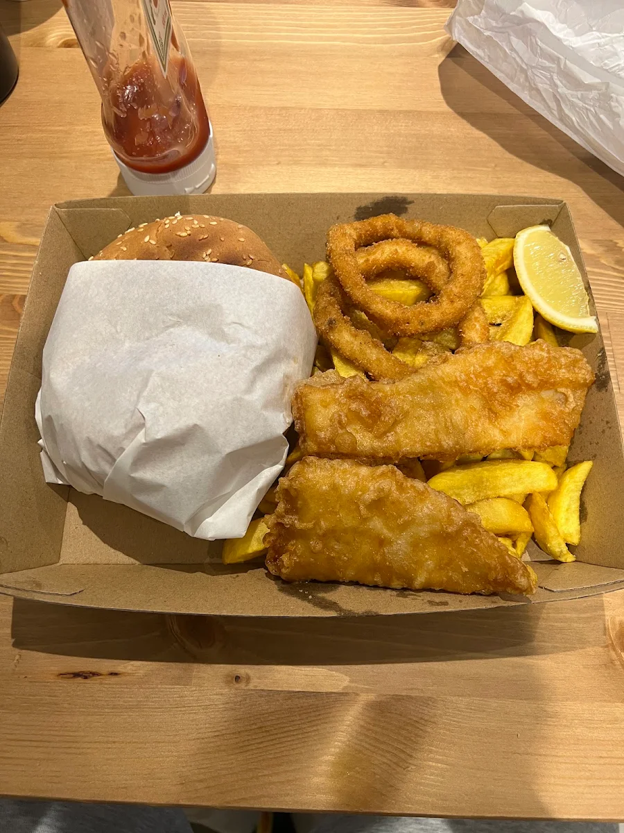 7. Crumbed Fish Burger